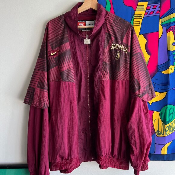 Vintage Y2K NCAA Nike Team Sports FSU Seminoles Jacket Size XXL - Picture 1 of 6